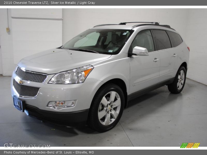 Silver Ice Metallic / Light Gray 2010 Chevrolet Traverse LTZ