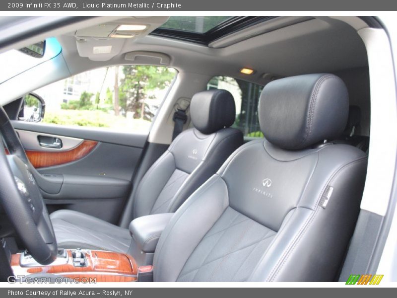 Liquid Platinum Metallic / Graphite 2009 Infiniti FX 35 AWD