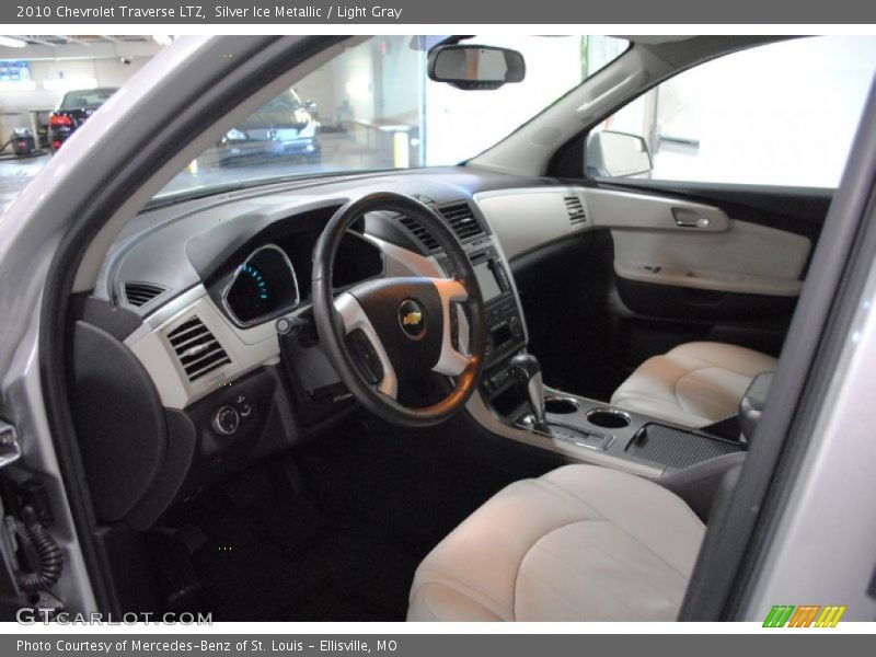 Silver Ice Metallic / Light Gray 2010 Chevrolet Traverse LTZ