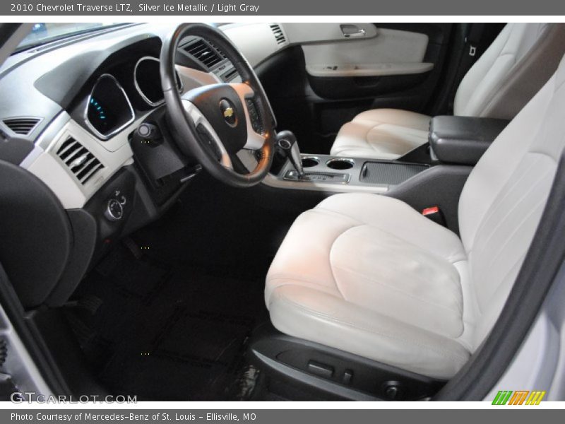 Silver Ice Metallic / Light Gray 2010 Chevrolet Traverse LTZ