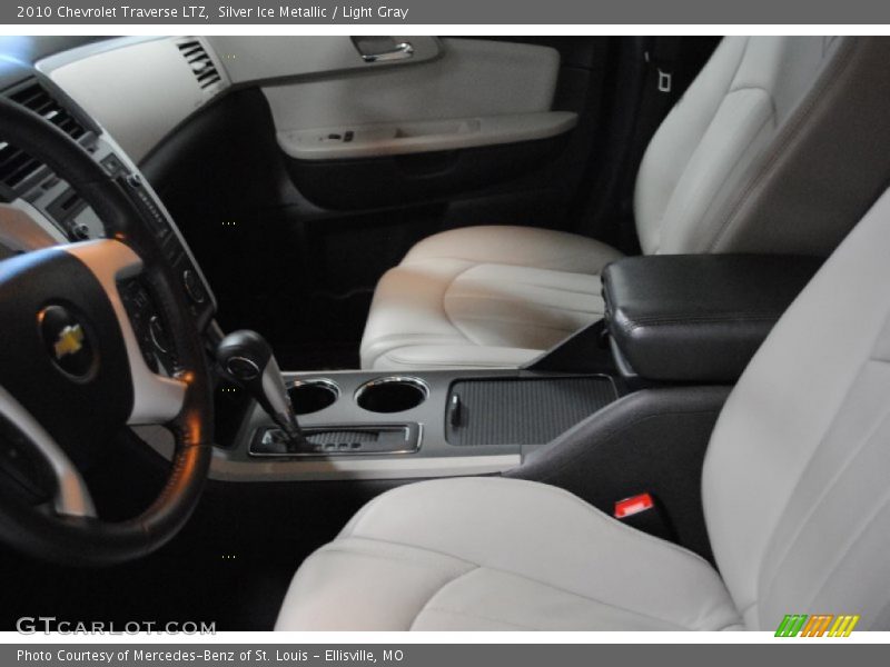 Silver Ice Metallic / Light Gray 2010 Chevrolet Traverse LTZ
