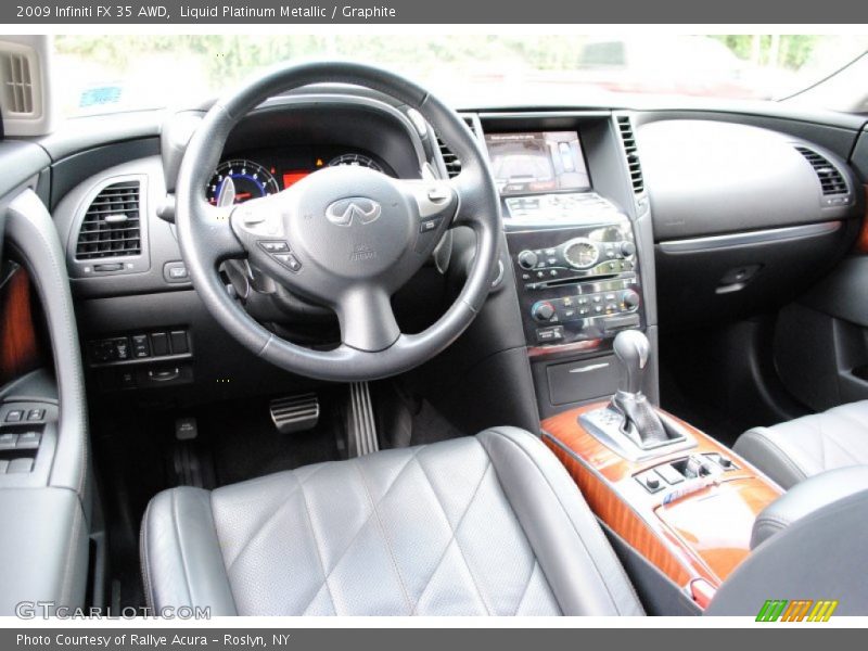 Liquid Platinum Metallic / Graphite 2009 Infiniti FX 35 AWD