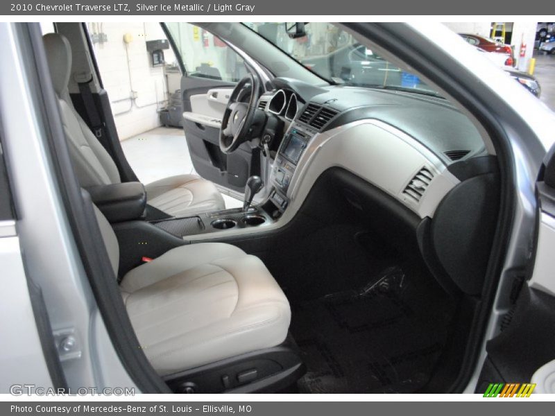 Silver Ice Metallic / Light Gray 2010 Chevrolet Traverse LTZ