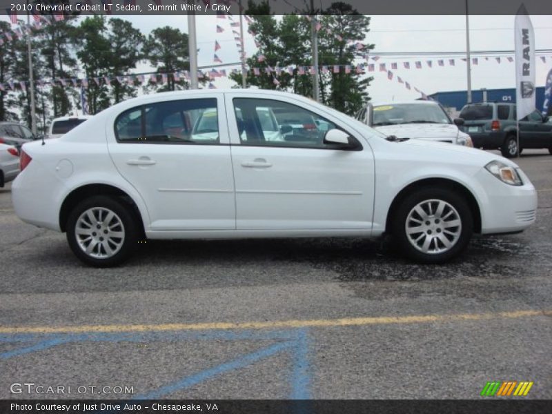 Summit White / Gray 2010 Chevrolet Cobalt LT Sedan