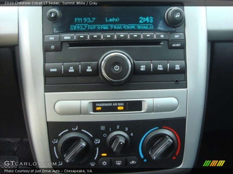 Summit White / Gray 2010 Chevrolet Cobalt LT Sedan