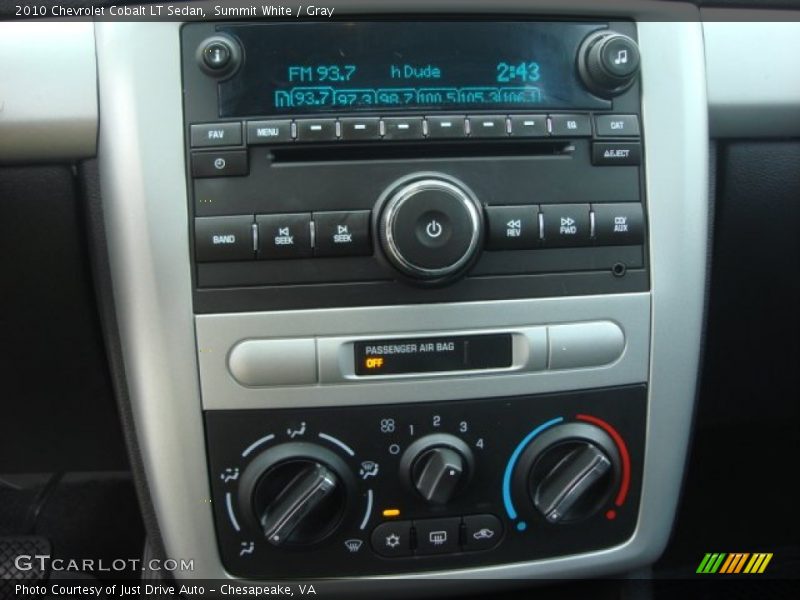 Summit White / Gray 2010 Chevrolet Cobalt LT Sedan