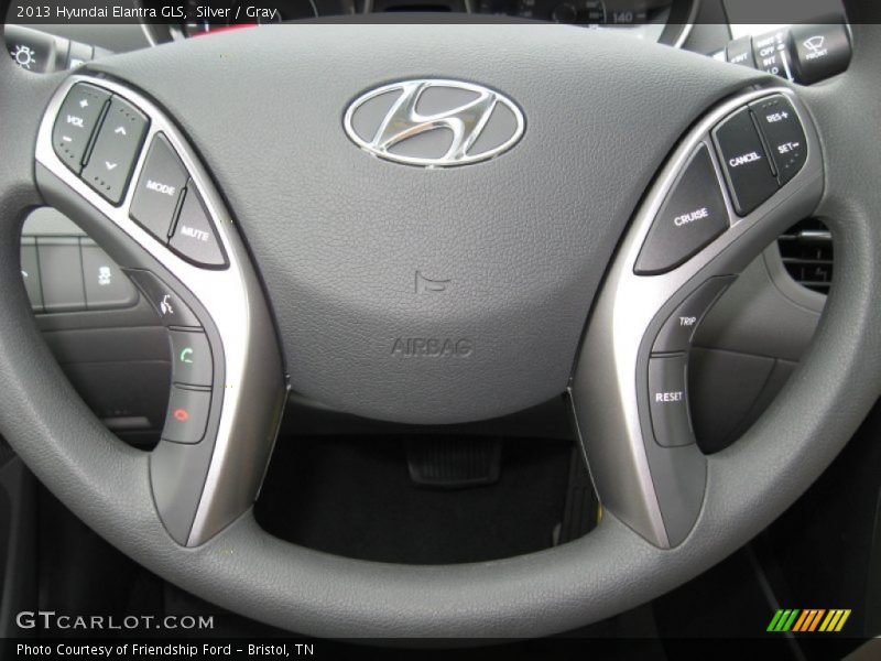 Silver / Gray 2013 Hyundai Elantra GLS