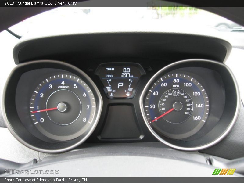 Silver / Gray 2013 Hyundai Elantra GLS
