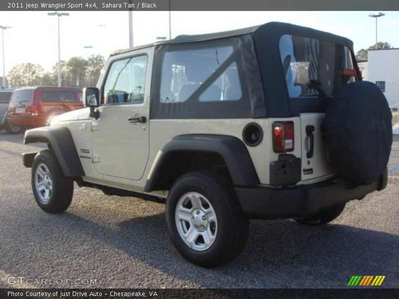 Sahara Tan / Black 2011 Jeep Wrangler Sport 4x4