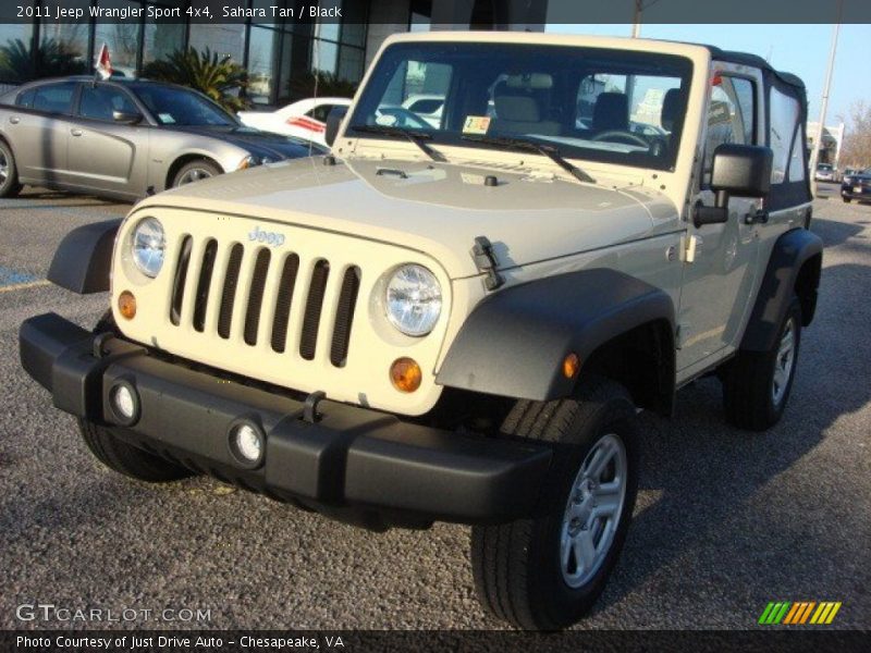 Sahara Tan / Black 2011 Jeep Wrangler Sport 4x4
