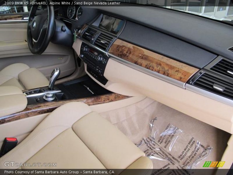Alpine White / Sand Beige Nevada Leather 2009 BMW X5 xDrive48i