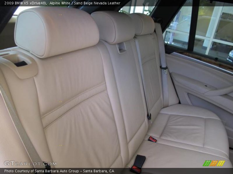 Alpine White / Sand Beige Nevada Leather 2009 BMW X5 xDrive48i