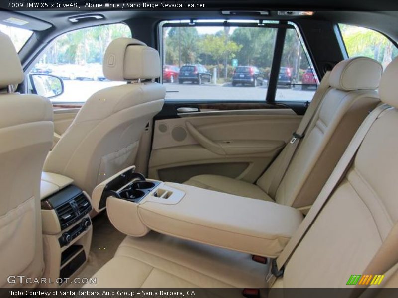 Alpine White / Sand Beige Nevada Leather 2009 BMW X5 xDrive48i