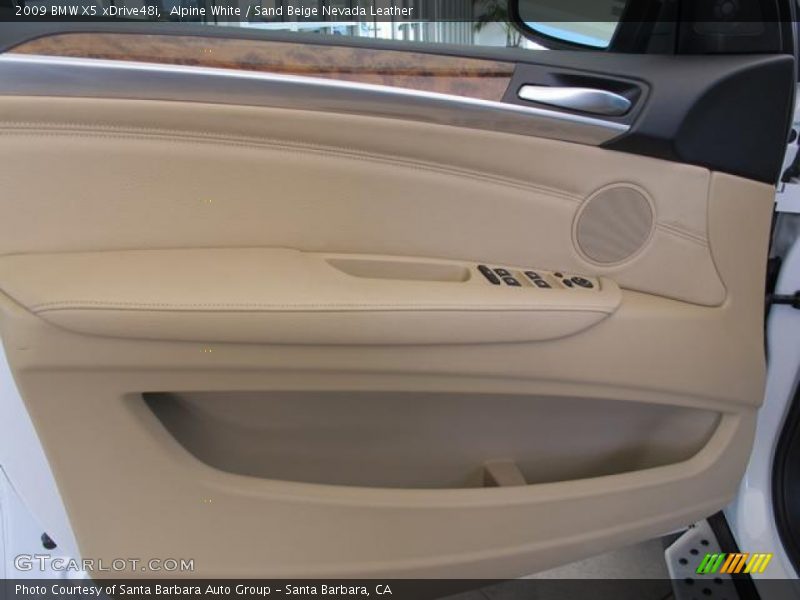 Alpine White / Sand Beige Nevada Leather 2009 BMW X5 xDrive48i