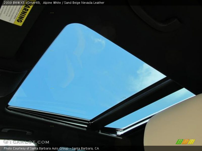 Alpine White / Sand Beige Nevada Leather 2009 BMW X5 xDrive48i