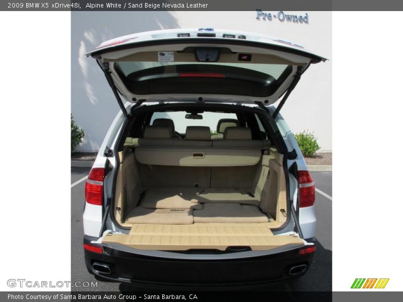Alpine White / Sand Beige Nevada Leather 2009 BMW X5 xDrive48i