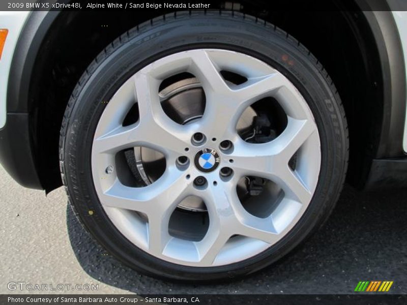 Alpine White / Sand Beige Nevada Leather 2009 BMW X5 xDrive48i