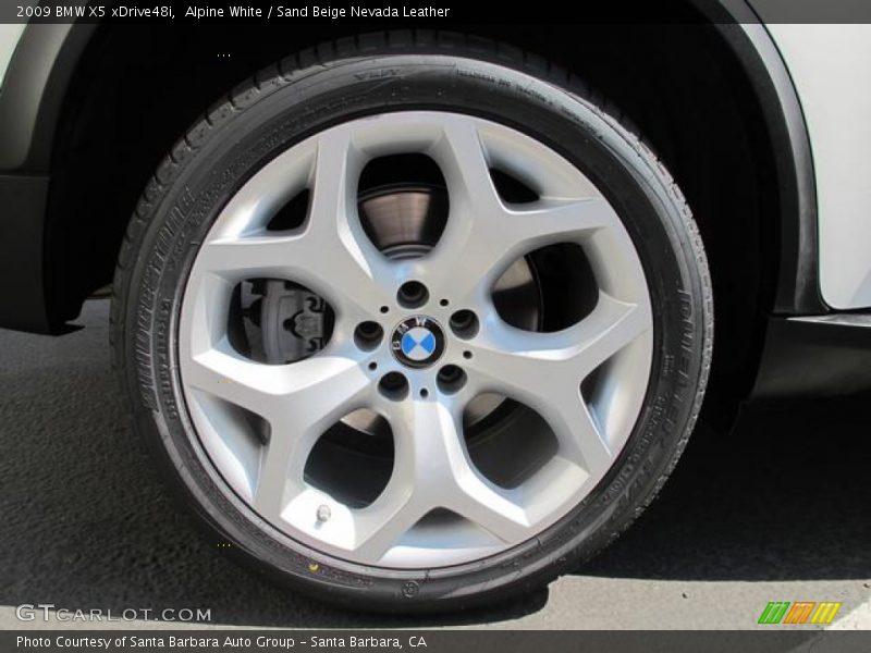 Alpine White / Sand Beige Nevada Leather 2009 BMW X5 xDrive48i
