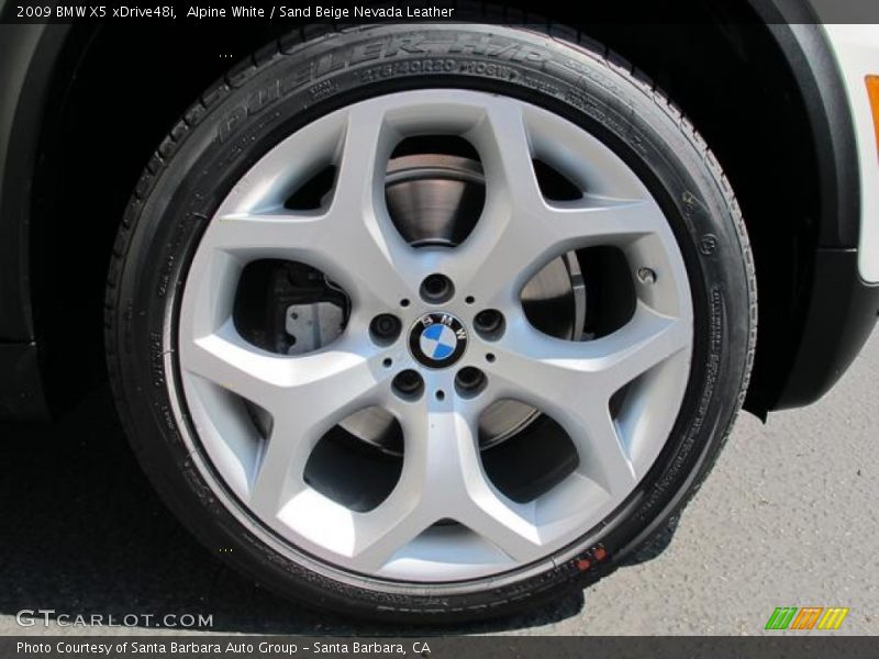 Alpine White / Sand Beige Nevada Leather 2009 BMW X5 xDrive48i