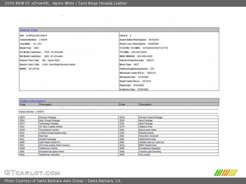Alpine White / Sand Beige Nevada Leather 2009 BMW X5 xDrive48i