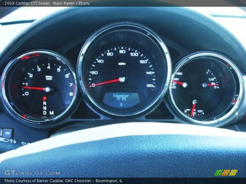 Black Raven / Ebony 2009 Cadillac CTS Sedan