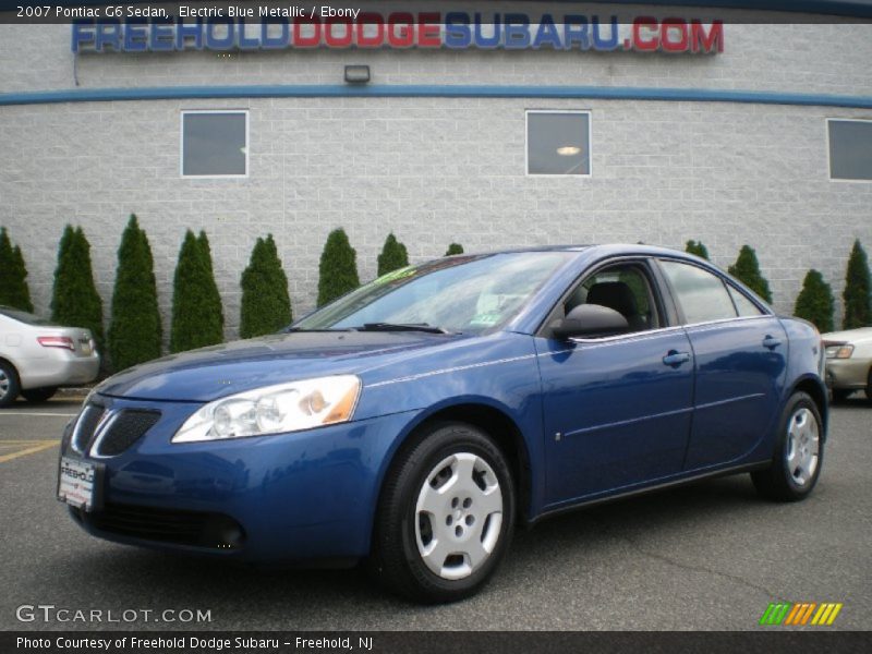 Electric Blue Metallic / Ebony 2007 Pontiac G6 Sedan