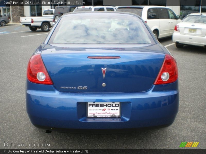 Electric Blue Metallic / Ebony 2007 Pontiac G6 Sedan