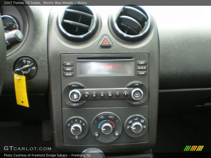 Electric Blue Metallic / Ebony 2007 Pontiac G6 Sedan