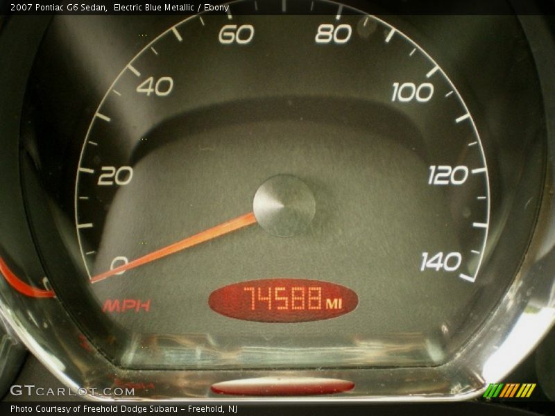 Electric Blue Metallic / Ebony 2007 Pontiac G6 Sedan