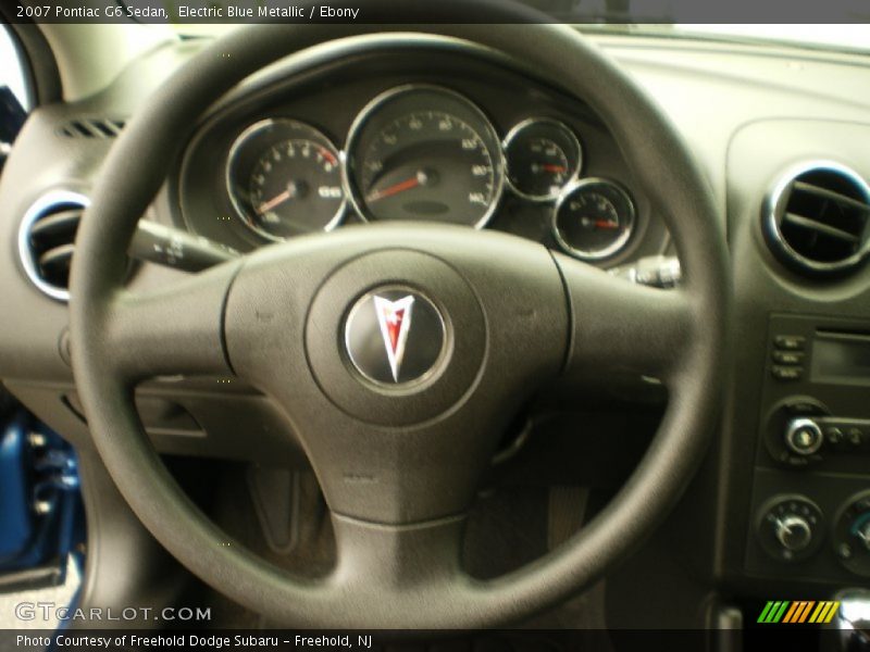 Electric Blue Metallic / Ebony 2007 Pontiac G6 Sedan