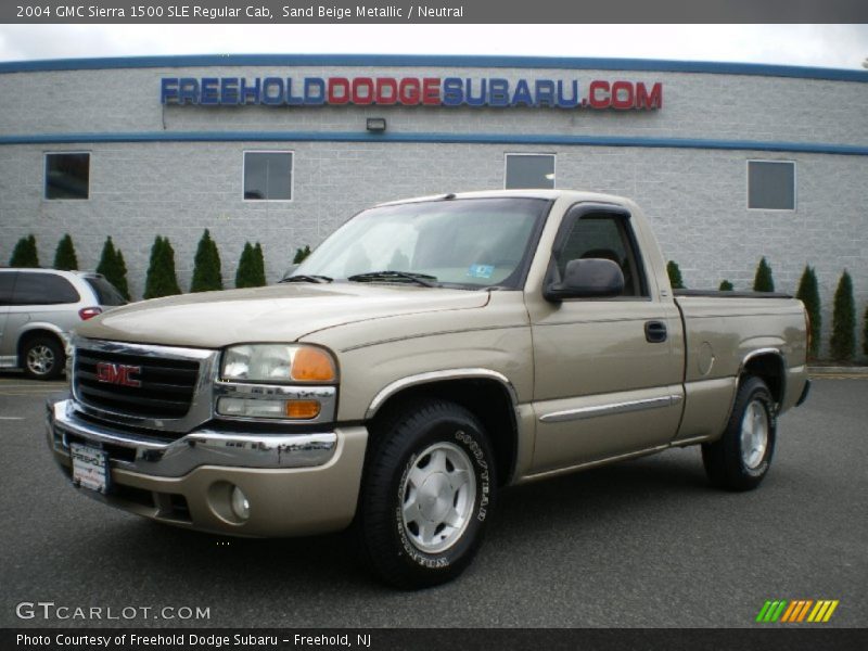 Sand Beige Metallic / Neutral 2004 GMC Sierra 1500 SLE Regular Cab