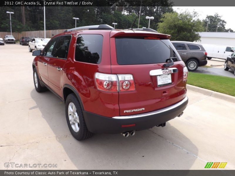 Crystal Red Tintcoat / Ebony 2012 GMC Acadia SL