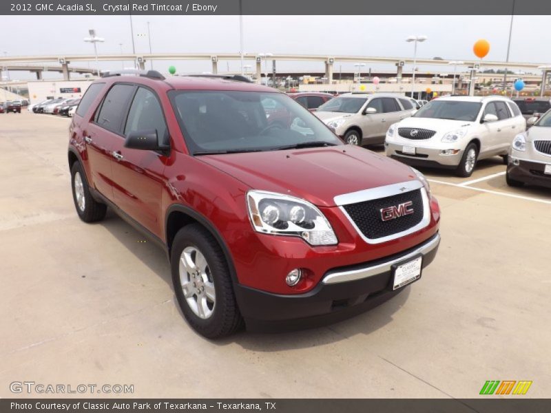 Crystal Red Tintcoat / Ebony 2012 GMC Acadia SL