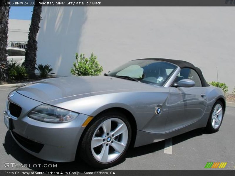 Silver Grey Metallic / Black 2006 BMW Z4 3.0i Roadster