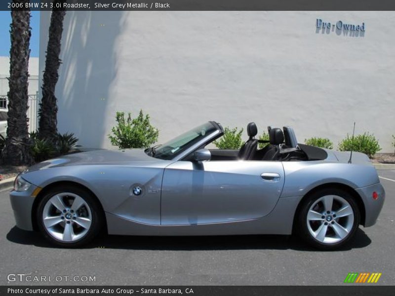Silver Grey Metallic / Black 2006 BMW Z4 3.0i Roadster