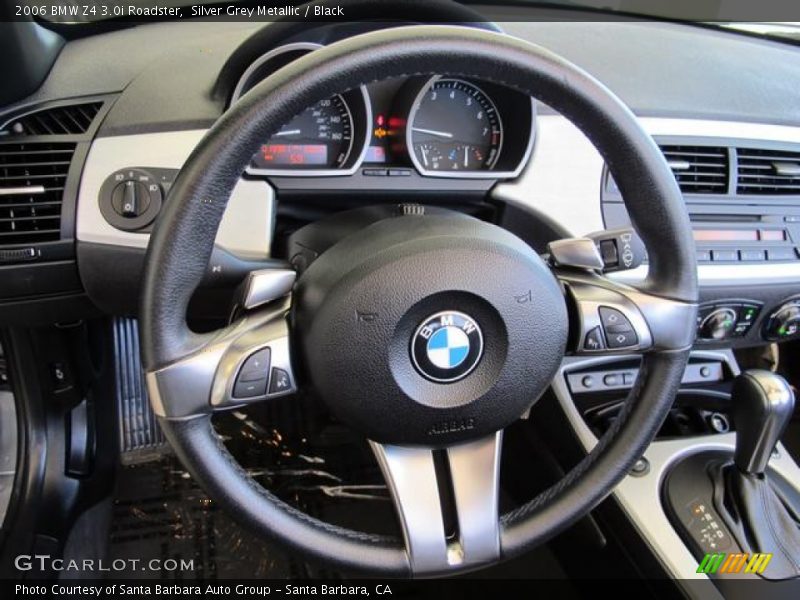 Silver Grey Metallic / Black 2006 BMW Z4 3.0i Roadster