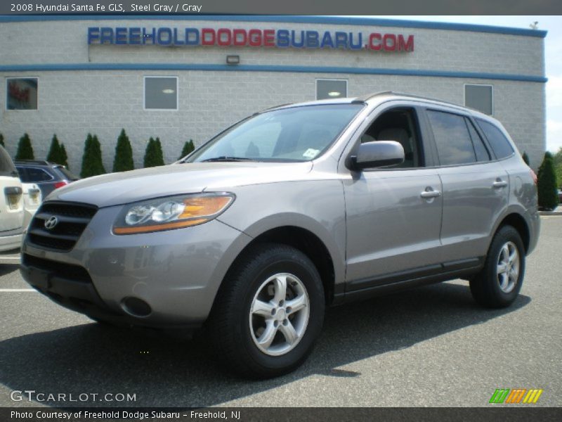 Steel Gray / Gray 2008 Hyundai Santa Fe GLS