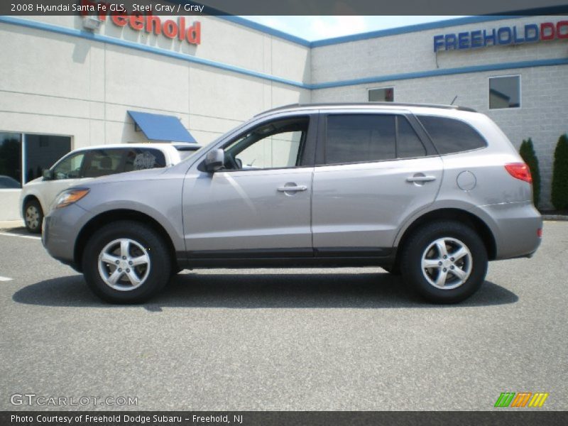 Steel Gray / Gray 2008 Hyundai Santa Fe GLS