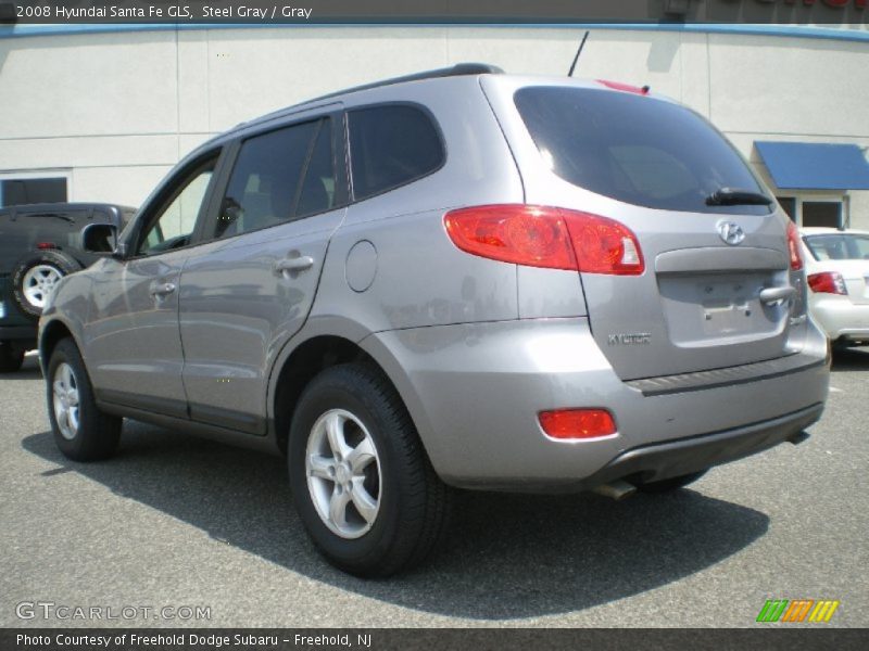 Steel Gray / Gray 2008 Hyundai Santa Fe GLS