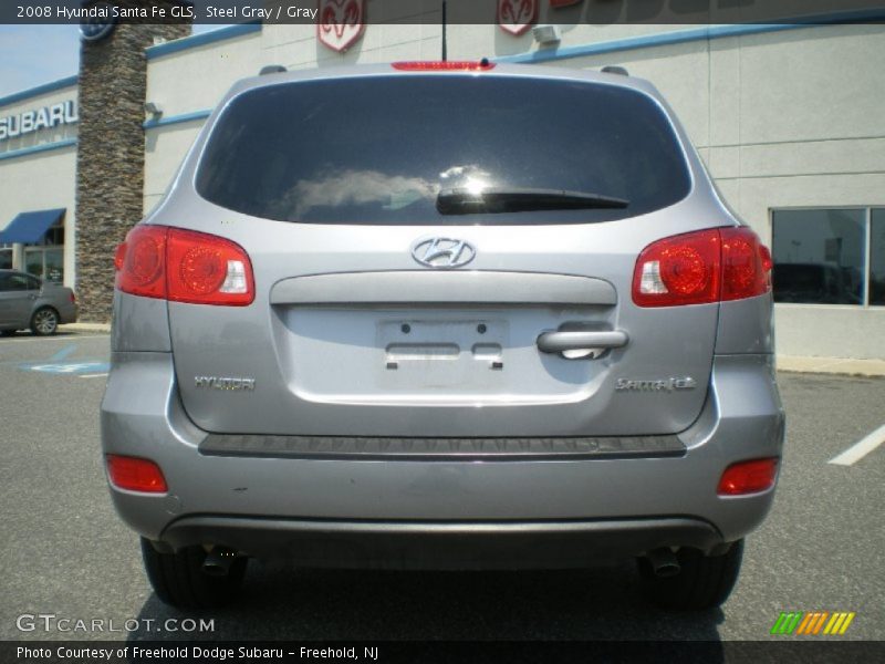 Steel Gray / Gray 2008 Hyundai Santa Fe GLS