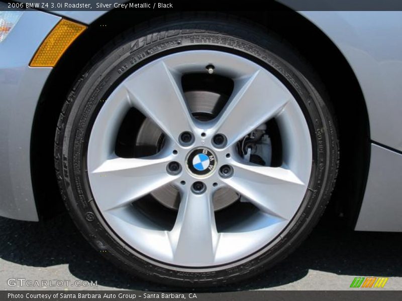 Silver Grey Metallic / Black 2006 BMW Z4 3.0i Roadster