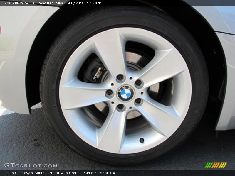 Silver Grey Metallic / Black 2006 BMW Z4 3.0i Roadster