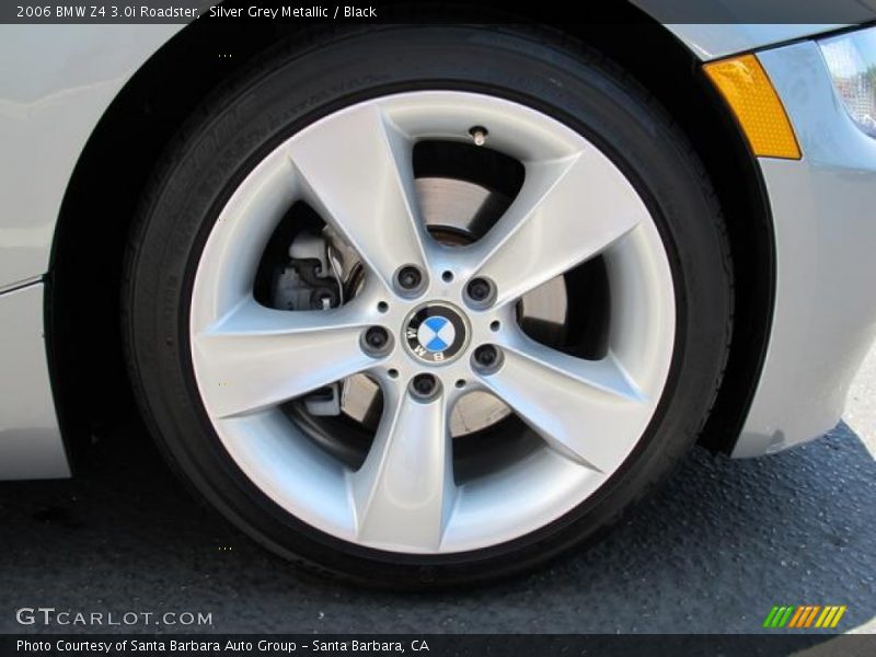 Silver Grey Metallic / Black 2006 BMW Z4 3.0i Roadster