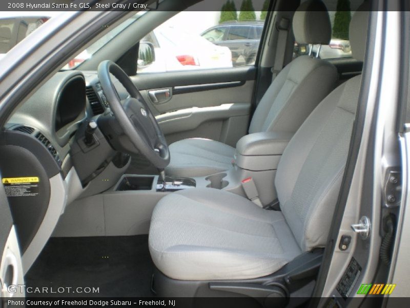 Steel Gray / Gray 2008 Hyundai Santa Fe GLS