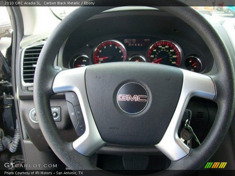 Carbon Black Metallic / Ebony 2010 GMC Acadia SL