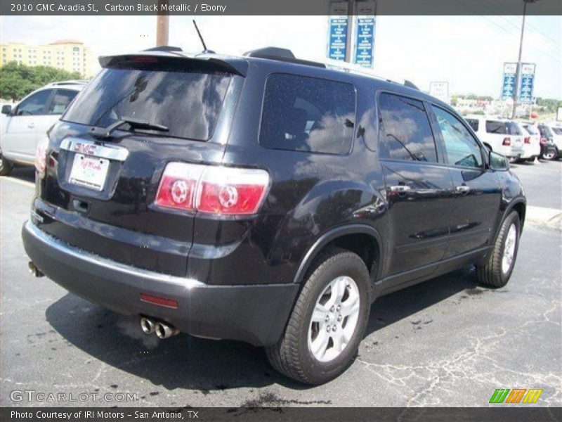Carbon Black Metallic / Ebony 2010 GMC Acadia SL