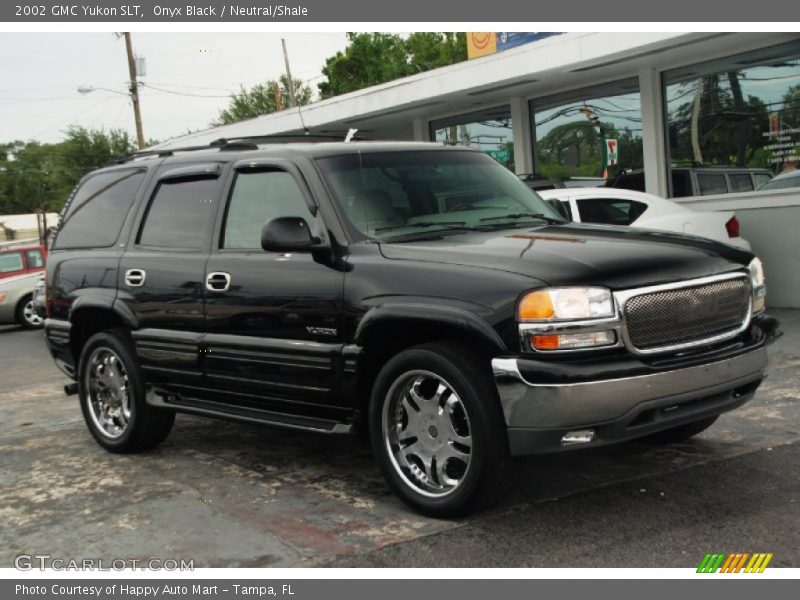 Onyx Black / Neutral/Shale 2002 GMC Yukon SLT