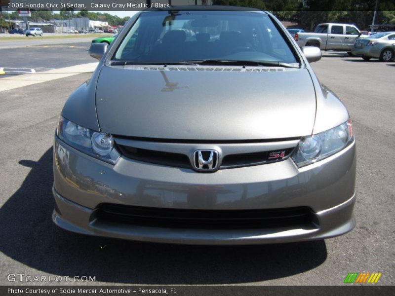 Galaxy Gray Metallic / Black 2008 Honda Civic Si Sedan