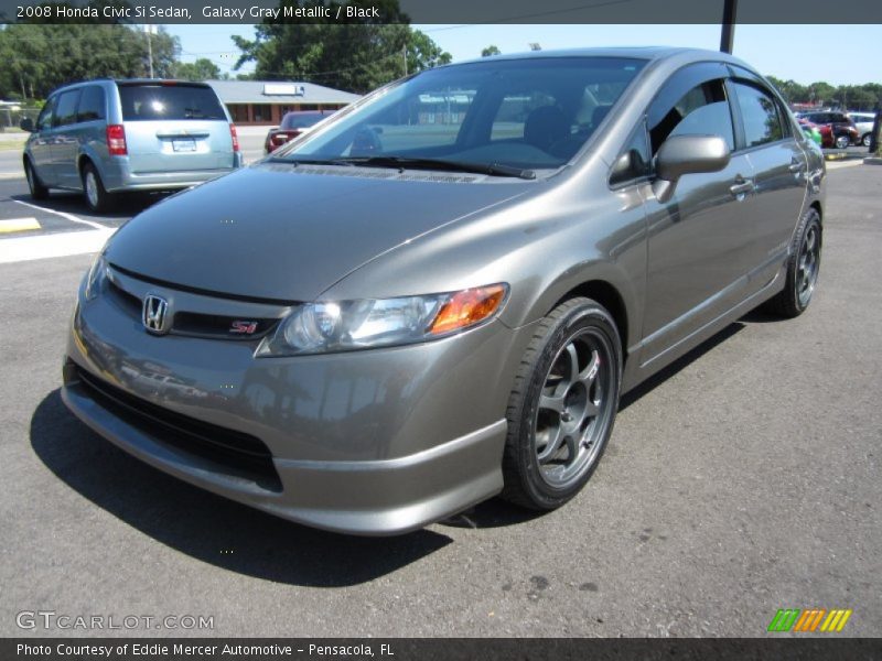 Galaxy Gray Metallic / Black 2008 Honda Civic Si Sedan