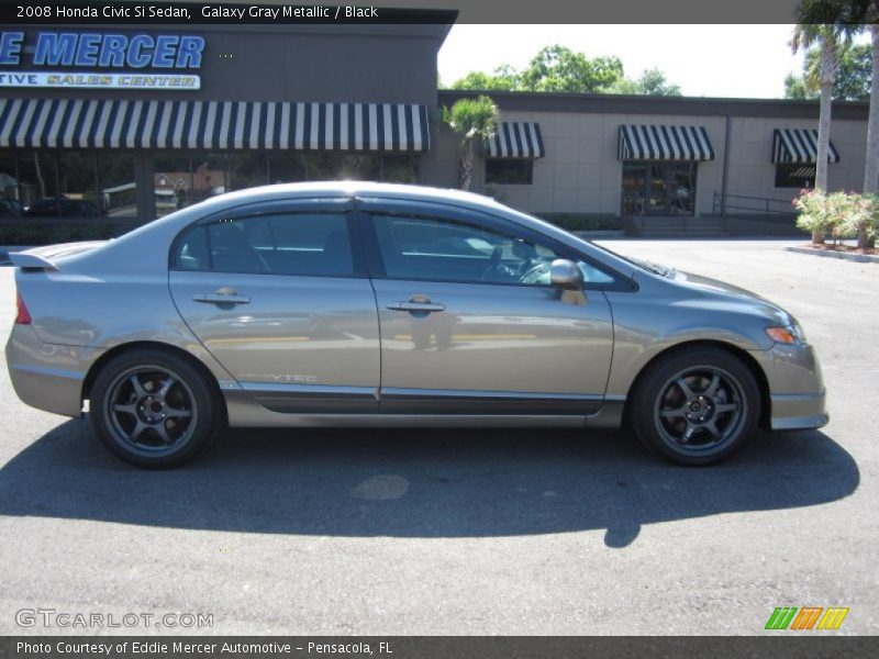 Galaxy Gray Metallic / Black 2008 Honda Civic Si Sedan